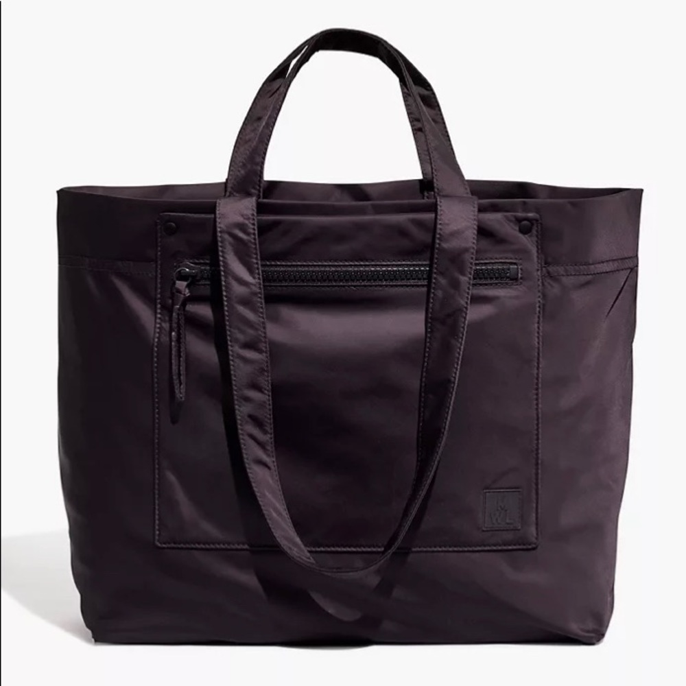 Madewell (Re)sourced Tote Bag with (Re)sourced Multipurpose Pouch in Black